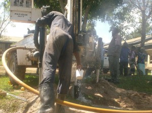 Drilling process at mama sukuma