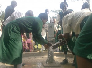 St Philips Girls School-clean water runs during handover ceremony