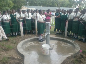 St Philips Girls sec school's sanitation prefect giving out her speech during handover ceremony_web