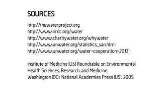 Links to additional research and water statistics