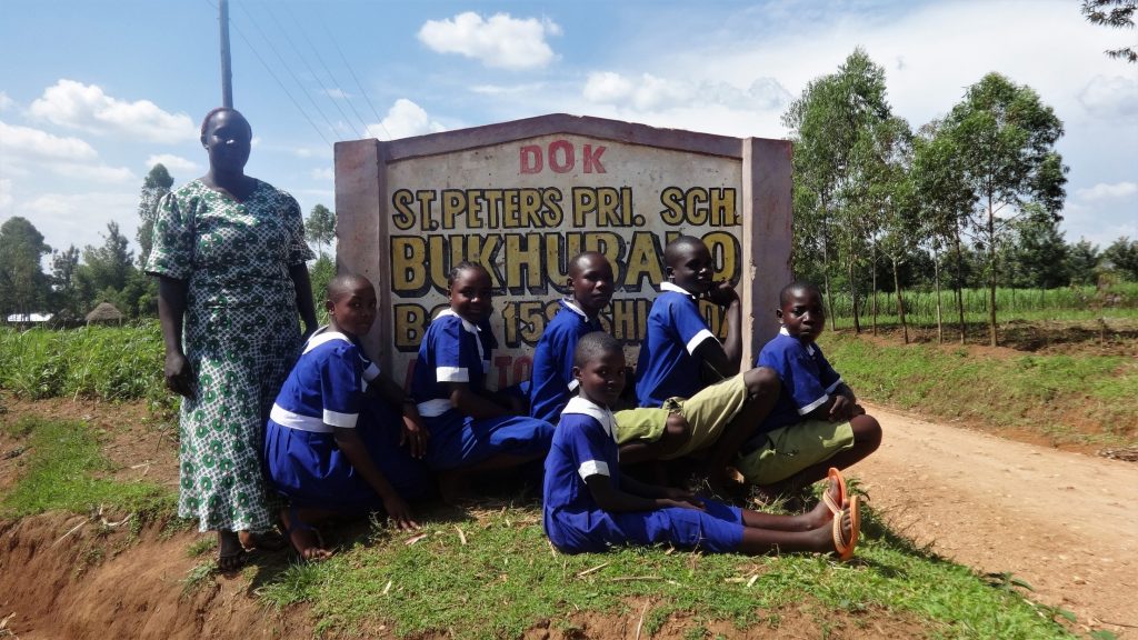 The Water Project : 1-kenya18032-school-sign