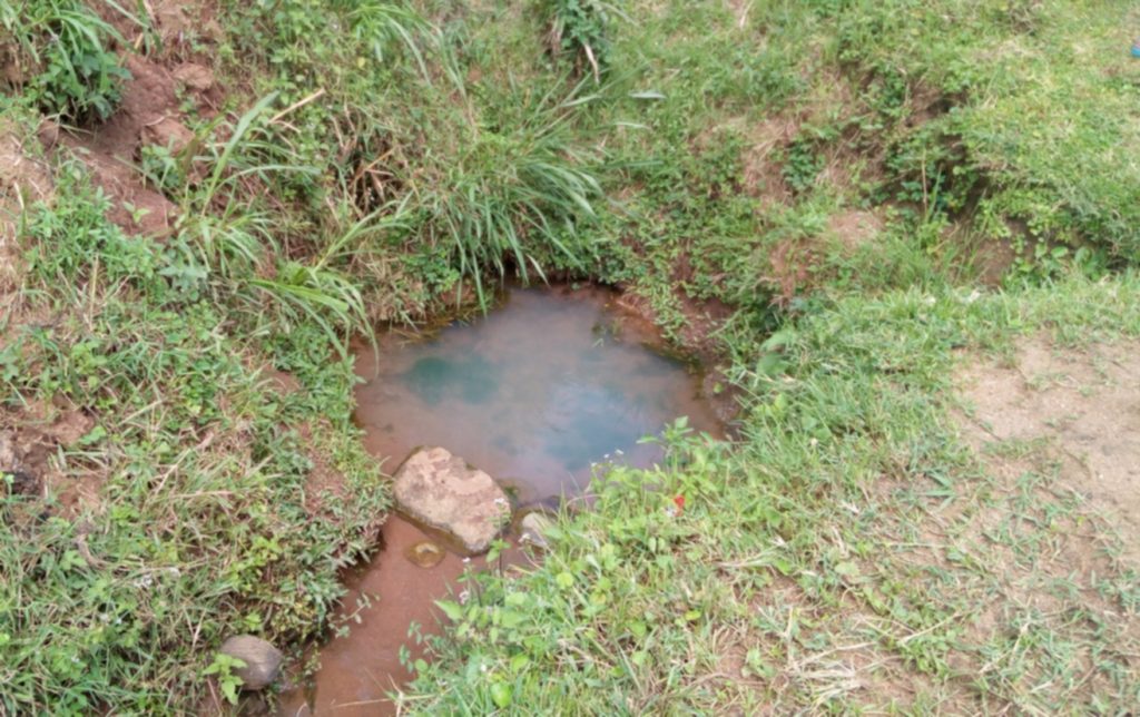 The Water Project : kenya18147-amwani-spring-unprotected-water-source