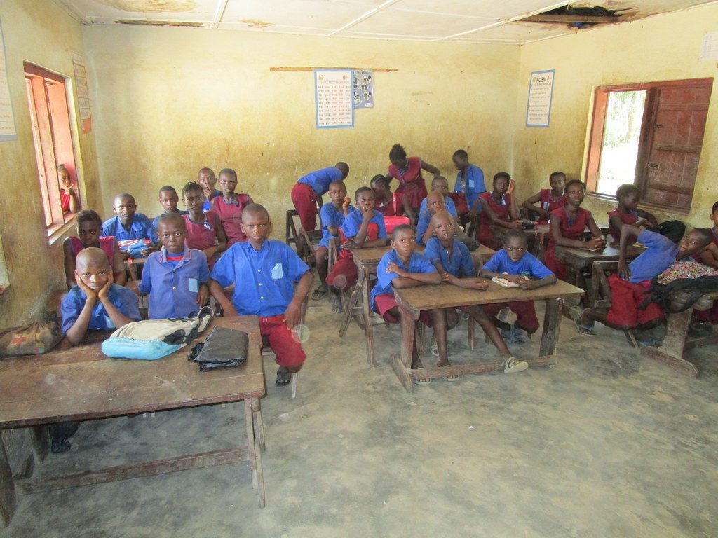 The Water Project : sierraleone18281-students-in-class