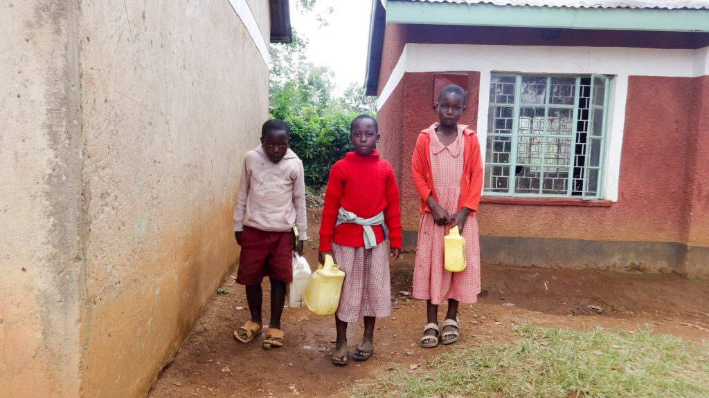 The Water Project : 10-kenya19008-students-with-water-containers