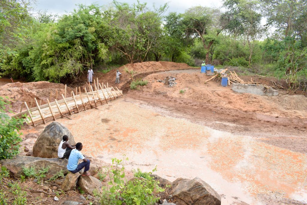 The Water Project : 5-kenya18179-construction-site-flooding