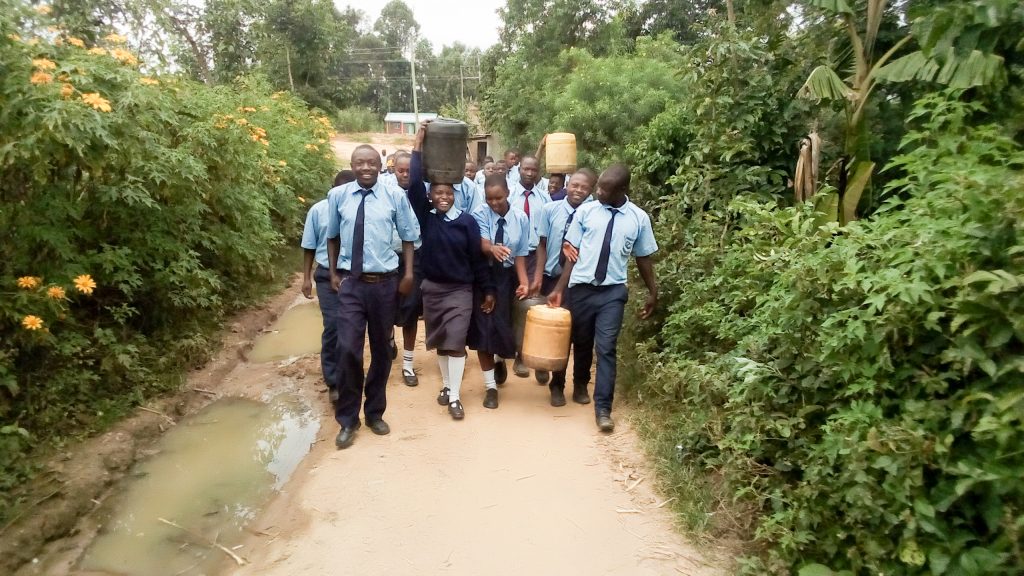 The Water Project : 10-kenya19012-walking-back-to-school