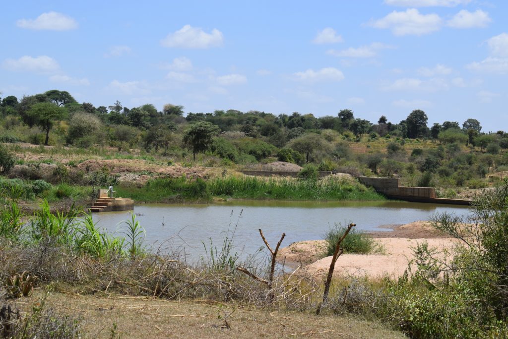 The Water Project : kenya4863-well-and-dam