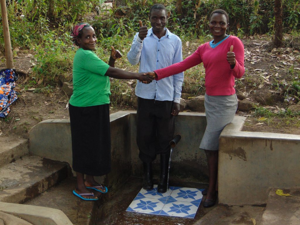The Water Project : 4-kenya18097-thumbs-up-for-running-water