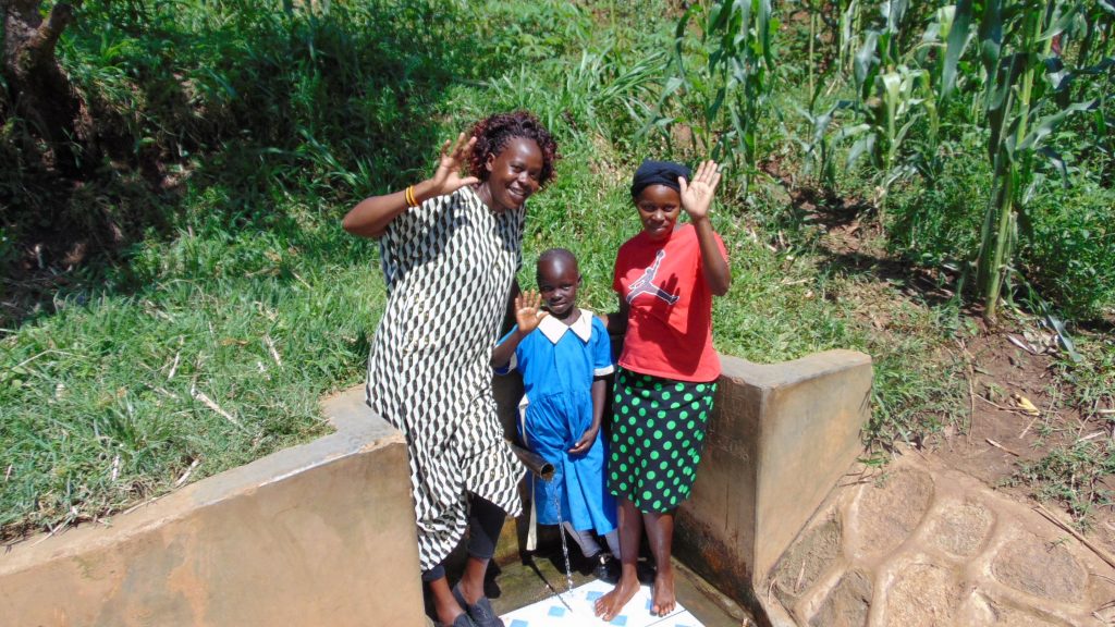 The Water Project : 4-kenay18108-field-officer-lillian-achieng-with-christine-and-margaret