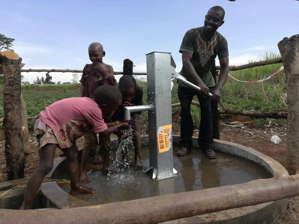 The Water Project : uganda19283-kids-at-the-well