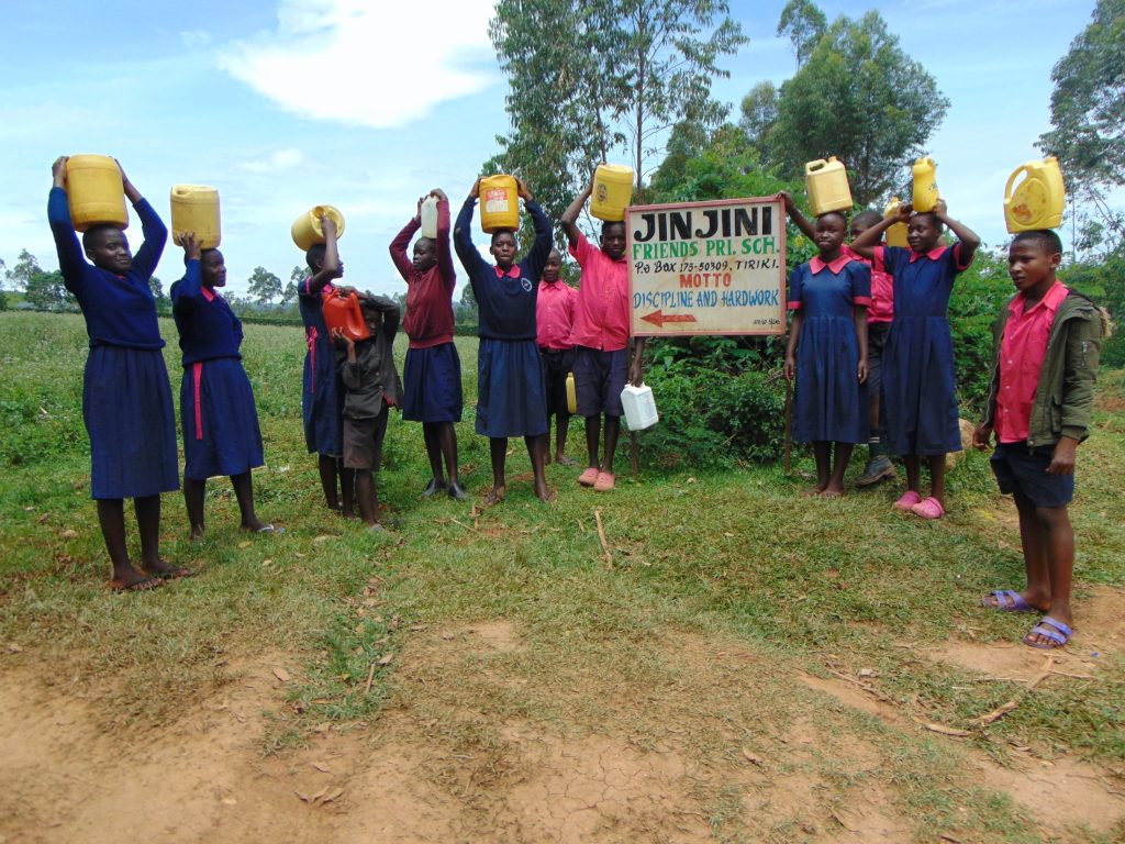 The Water Project : 1-kenya20126-students-carrying-water-to-school-5