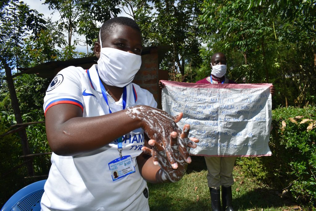 The Water Project : covid19-kenya4750-handwashing-with-soap-and-flowing-water-is-key-in-coronavirus-fight