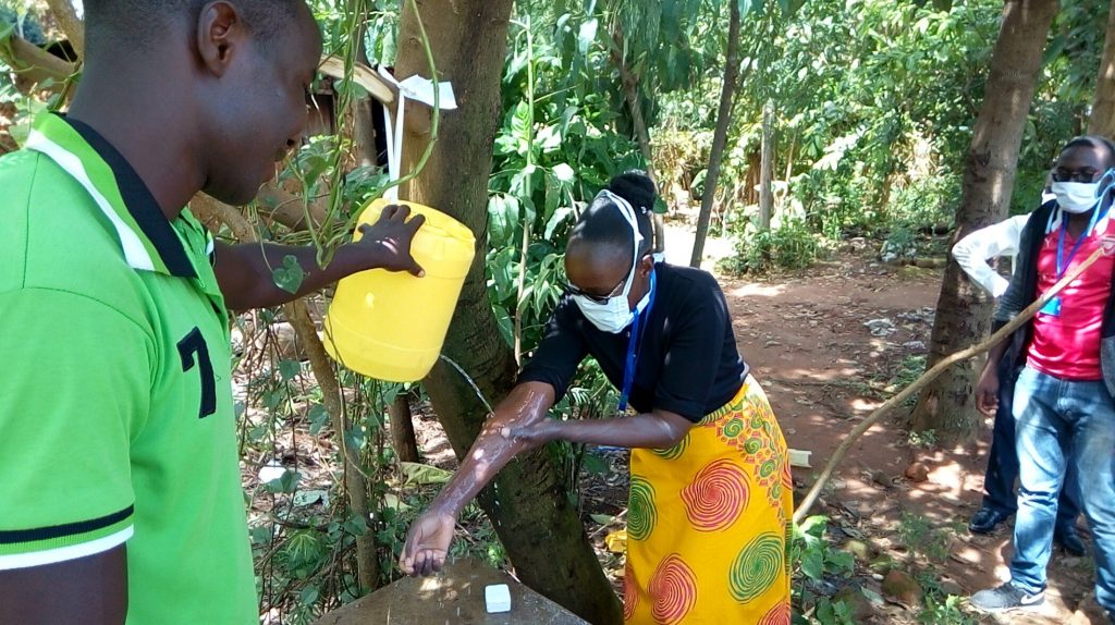 The Water Project : covid19-kenya4264-handwashing-demonstration