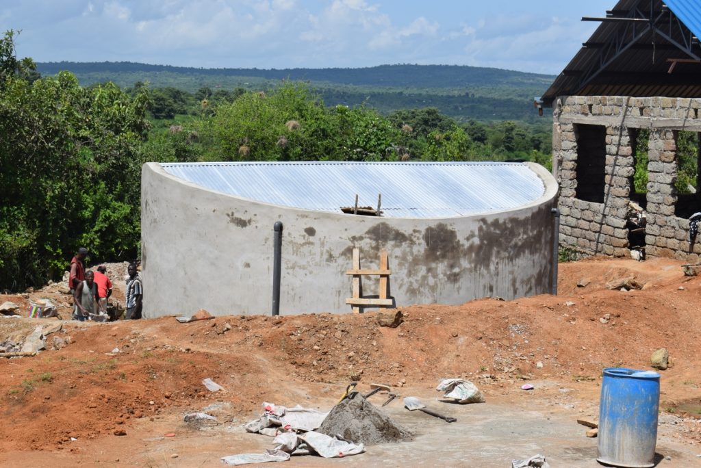 The Water Project : kenya20353-tank-wall-construction