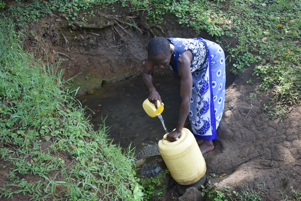 The Water Project : kenya21324-water-users-collecting-water-1