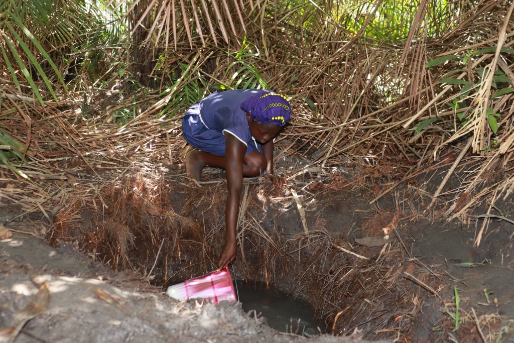The Water Project : sierraleone21542-student-collecting-water-1