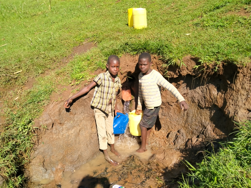 The Water Project : kenya21320-boys-collecting-water-1