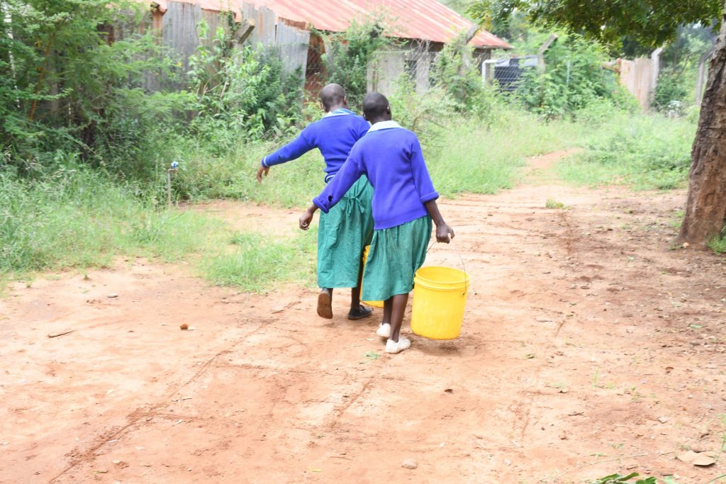 The Water Project : kenya21472-students-carrying-water13