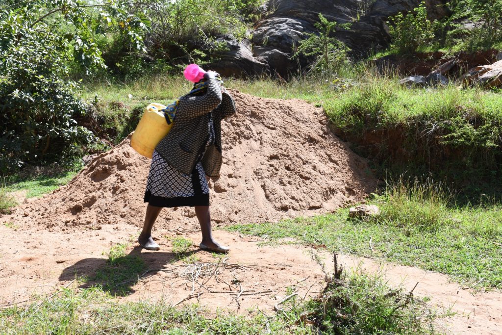 The Water Project : kenya21440-21441-carrying-water-home