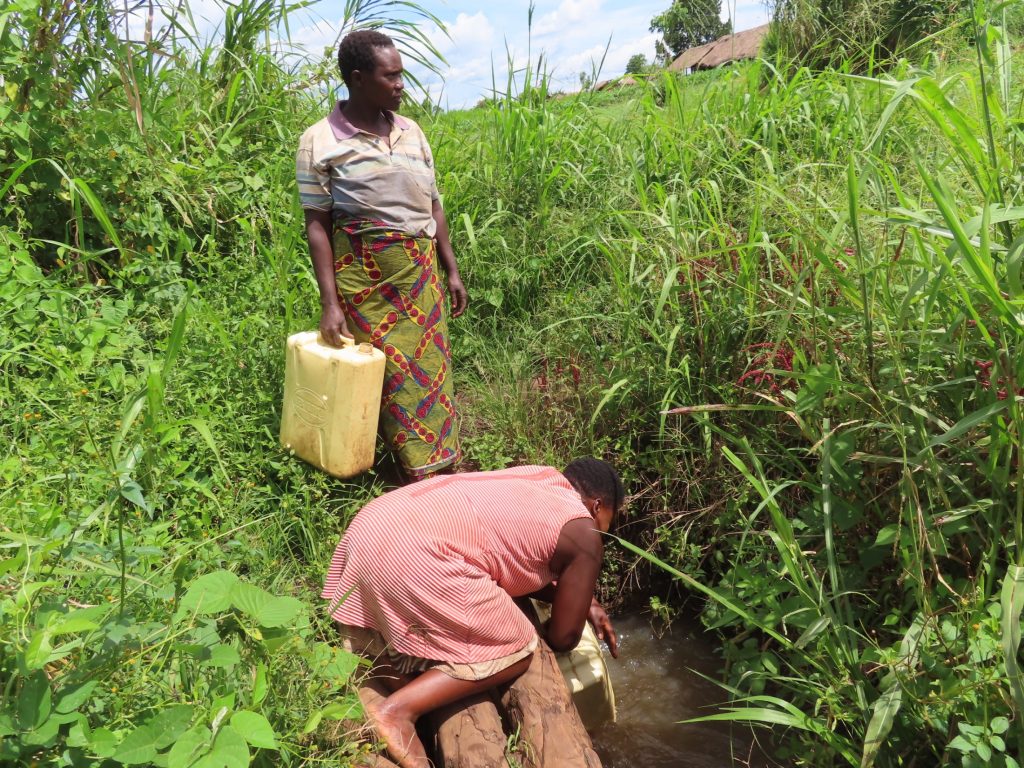 The Water Project : uganda21620-collecting-water-2
