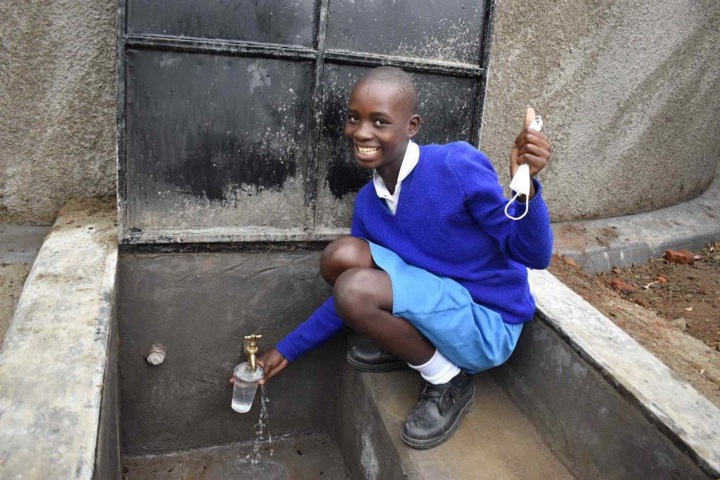 The Water Project : kenya21255-0-enjoying-water-2
