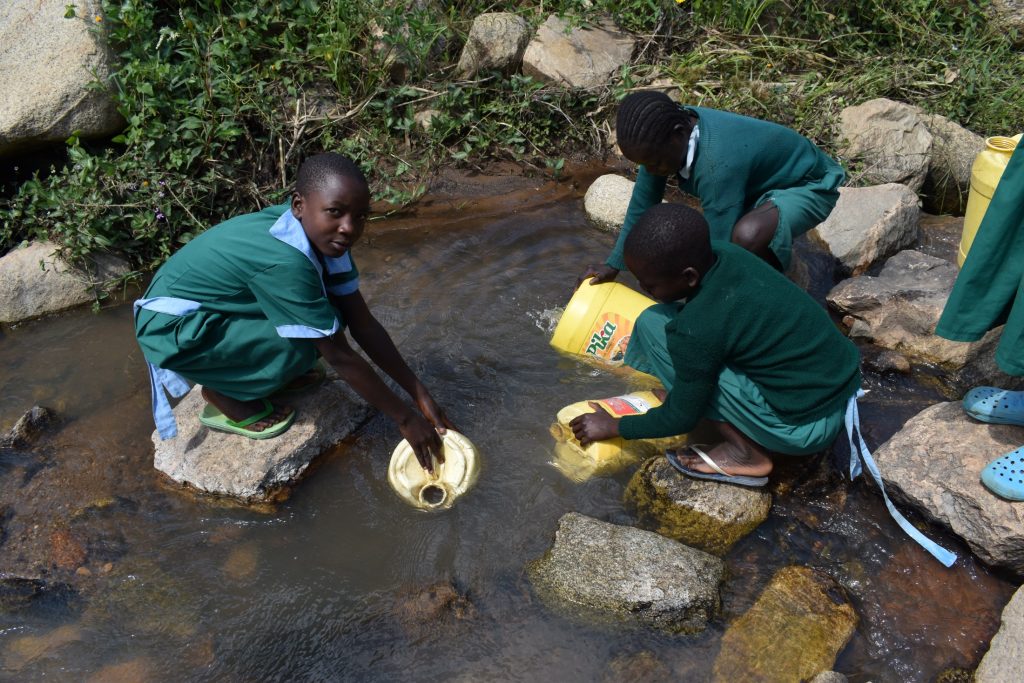 The Water Project : kenya22250-pupils-drawing-water-2