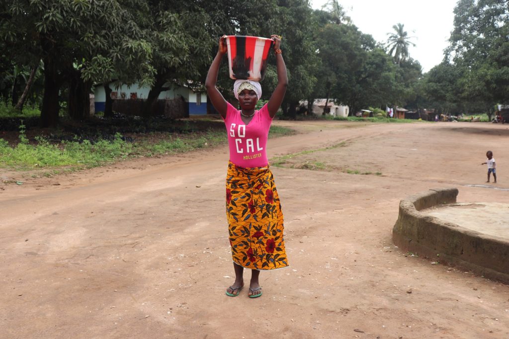 The Water Project : sierraleone22640-mariatu-carrying-water-1