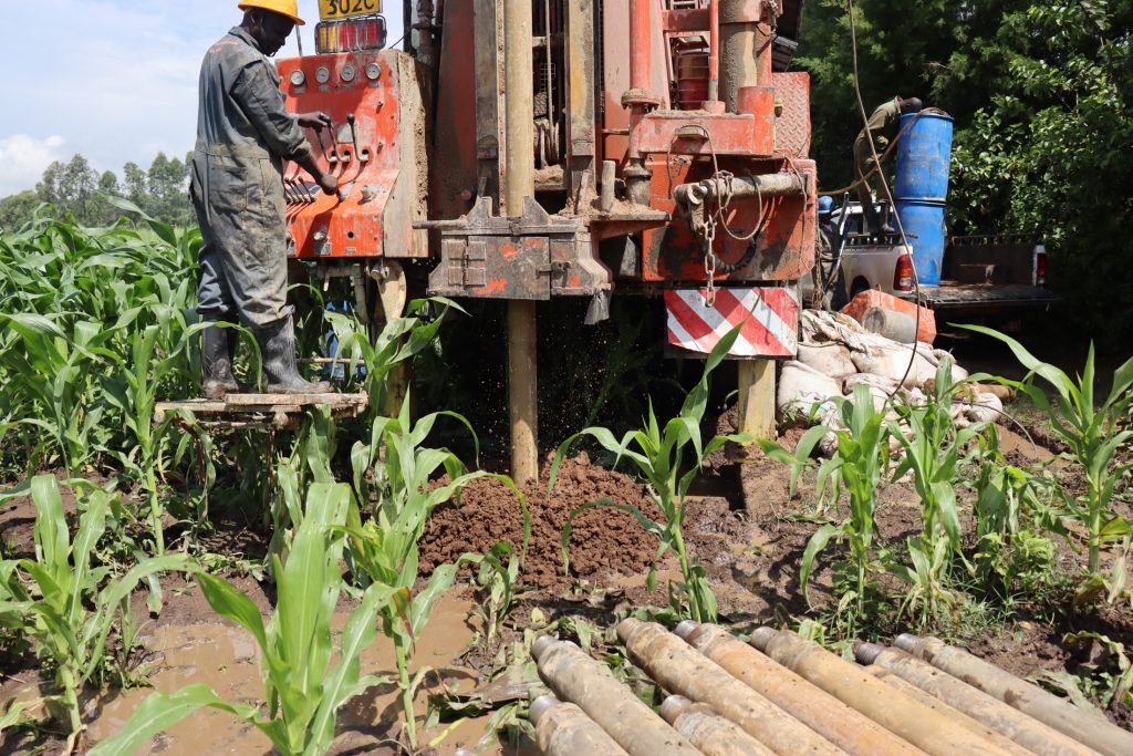 The Water Project : kenya22219-3-start-of-drilling-2