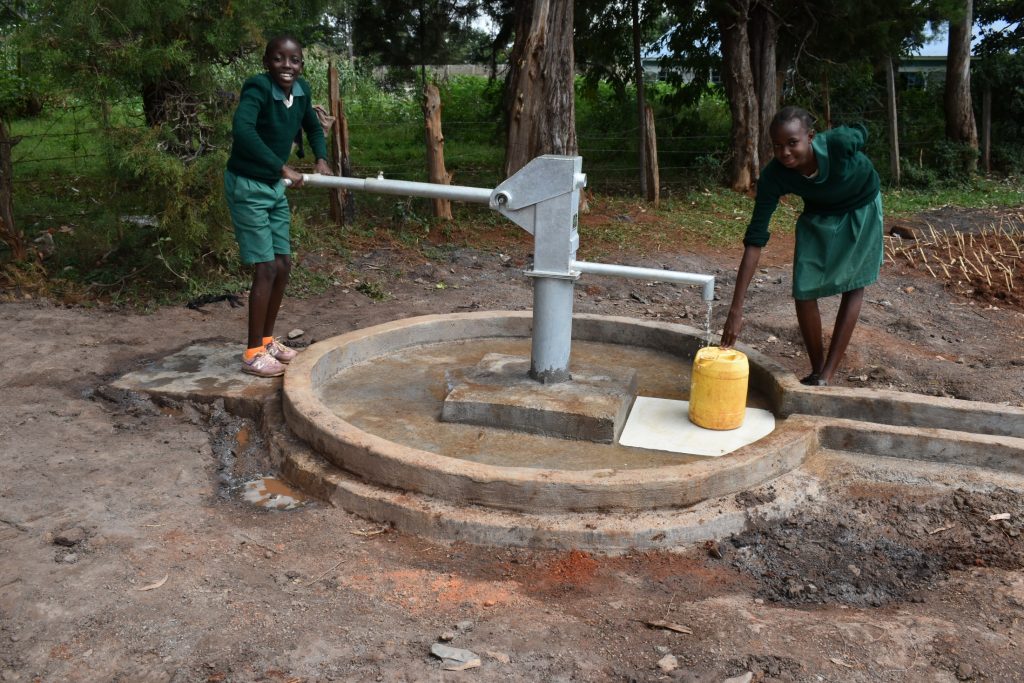The Water Project : kenya22285-0-students-fetching-water-2