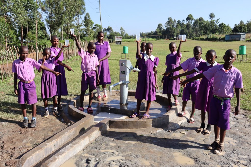 The Water Project : kenya22275-0-pupils-celebrate-24
