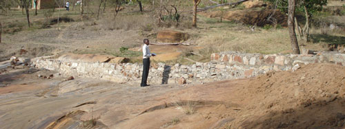 Sand dam being built to provide clean water