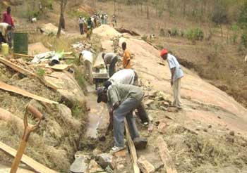 Sand dam water project in Kalawa, Kenya